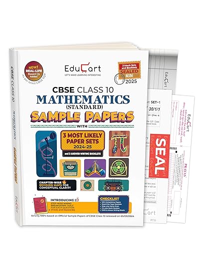 Educart CBSE Mathematics Standard Class 10 Sample Papers