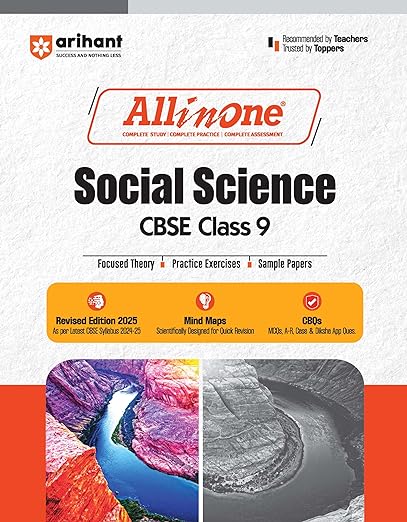 All In One Social Science CBSE Class 9th Based On Latest NCERT For CBSE Exams 2025 | Mind map in each chapter | Clear & Concise Theory | Intext & Chapter Exercises | Sample Question Papers