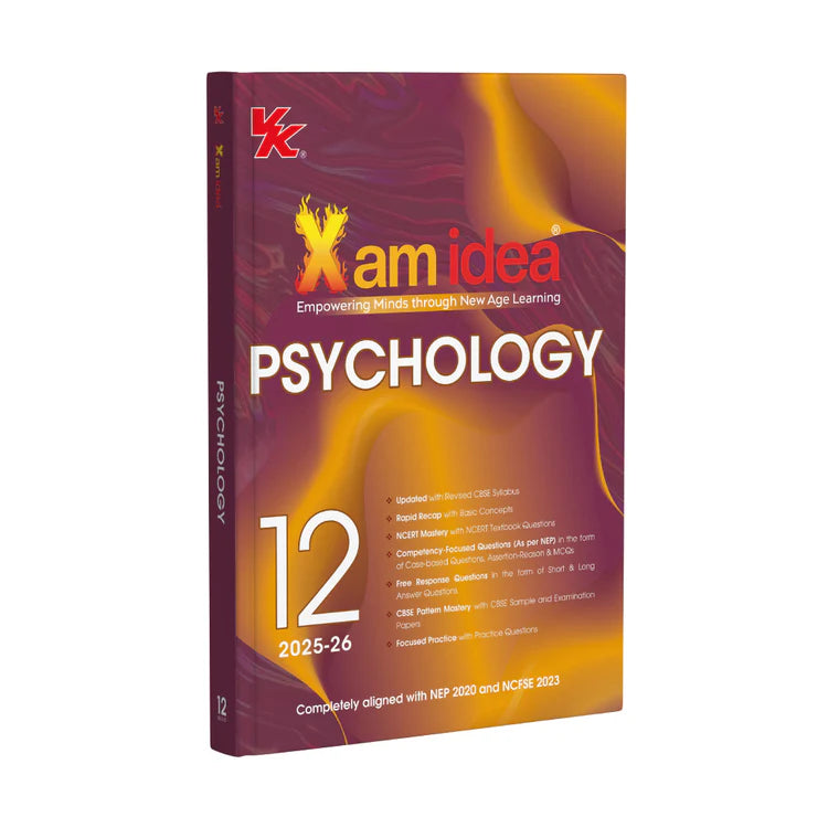 Xam idea Psychology Class 12 Book | CBSE Board | Chapterwise Question Bank | Based on Revised CBSE Syllabus | NCERT Questions Included | 2025-26 Exam