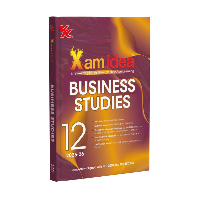 Xam idea Business Studies Class 12 Book | CBSE Board | Chapterwise Question Bank | Based on Revised CBSE Syllabus | NCERT Questions Included | 2025-26 Exam