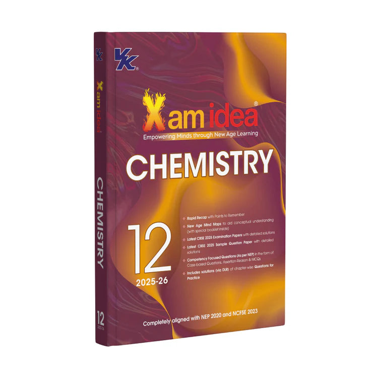 Xam idea Chemistry Class 12 Book | CBSE Board | Chapterwise Question Bank | Based on Revised CBSE Syllabus | NCERT Questions Included | 2025-26 Exam
