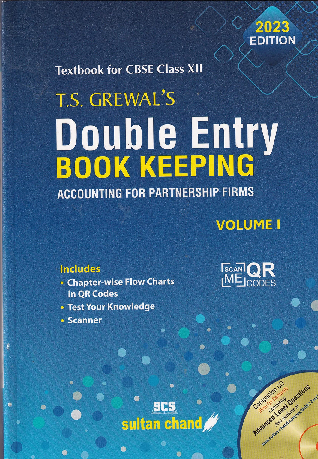 T.S. Grewal's Double Entry Book Keeping: Accounting for Not-for-Profit Organizations and Partnership Firms -( Vol. 1) Textbook for CBSE Class 12 (2023-24)