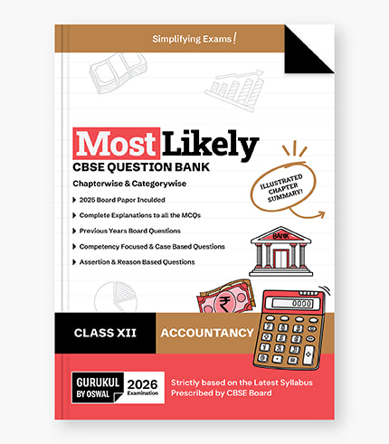 Gurukul By Oswal Accountancy Most Likely Question Bank : CBSE Class 12 for 2026 Exam
