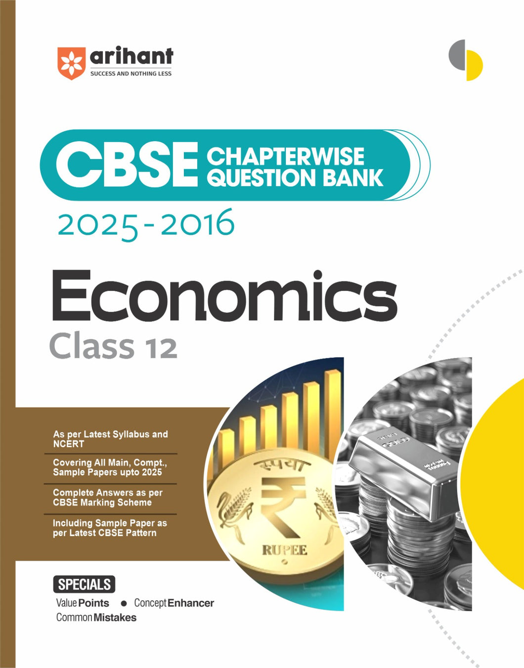 Arihant CBSE Chapterwise Solved Papers 2025-2016 Economics Class 12th