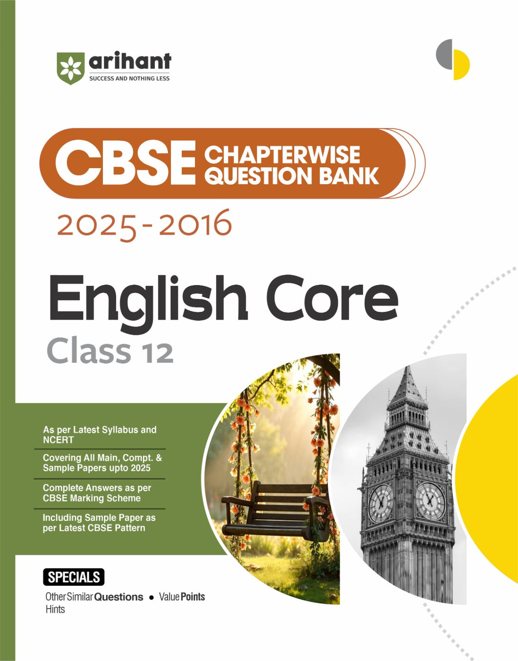 Arihant CBSE Chapterwise Question Bank | English | (2025-2016) Class 12th | Previous Year Questions (PYQ) | All Main | Chapterwise Question Bank | For Exam 2025-26