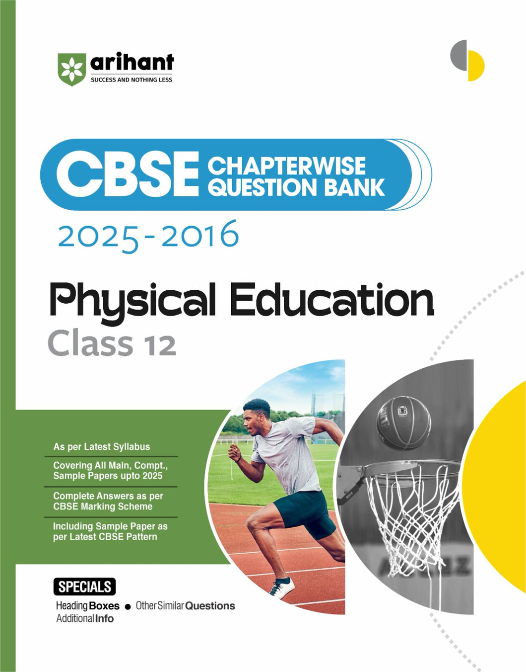 Arihant CBSE Chapterwise Question Bank | Physical Education | (2025-2016) Class 12th | Compt & Sample Papers 2025-26