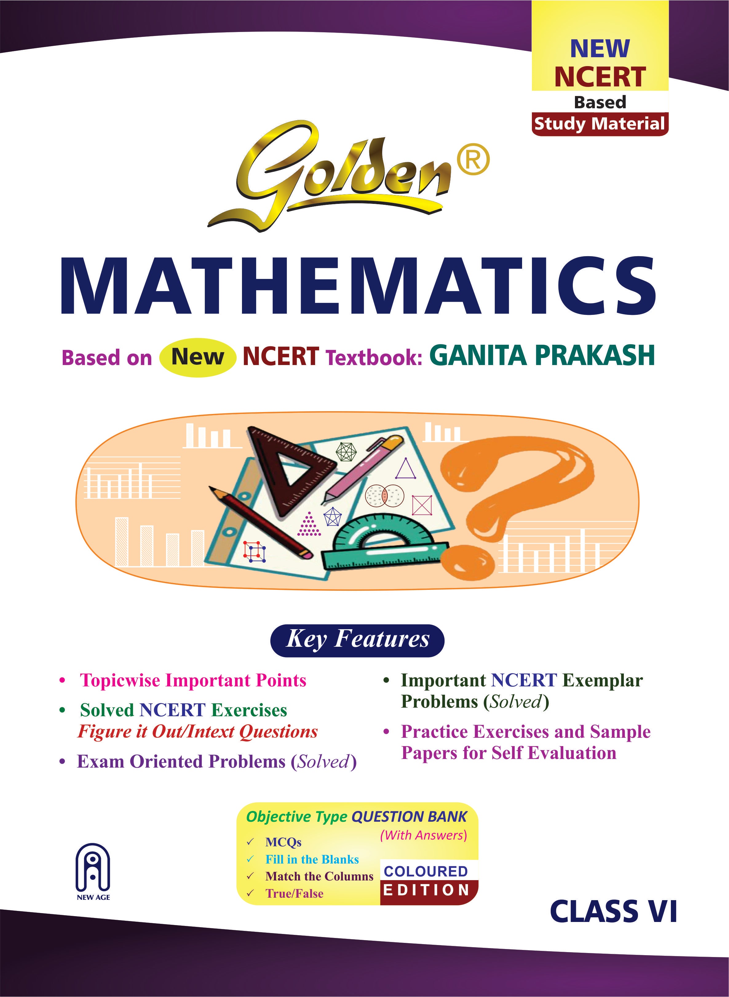 Golden Mathematics - Class 6 - Reference Book – Booksfy