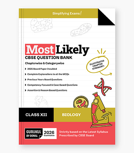Gurukul By Oswal Biology Most Likely Question Bank : CBSE Class 12 for 2026 Exam