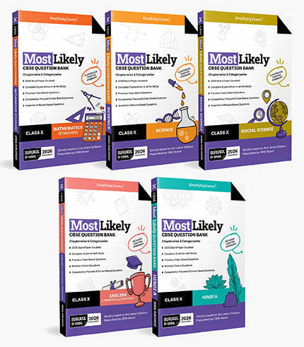 Gurukul by Oswal Most Likely CBSE Question Bank Class 10 Bundles (Set of 5) : Maths, Science, English, Hindi-B & Social Science for Exam 2026