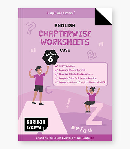 Gurukul English Chapterwise Worksheets : CBSE Class 6 For Exam 2026
