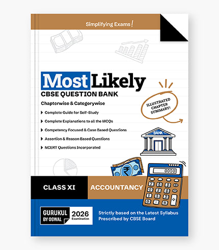 Gurukul by Oswal Accountancy Most Likely CBSE Question Bank : Class 11 Exam 2026