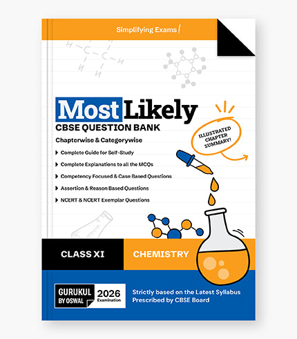 Gurukul by Oswal Chemistry Most Likely CBSE Question Bank : Class 11 Exam 2026