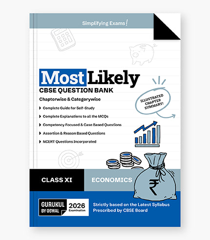Gurukul by Oswal Economics Most Likely CBSE Question Bank : Class 11 Exam 2026