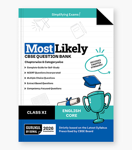 Gurukul by Oswal English Core Most Likely CBSE Question Bank : Class 11 Exam 2026