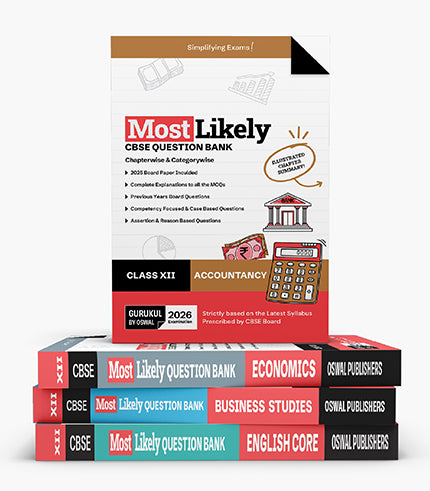 Gurukul by Oswal Most Likely CBSE Question Bank Class 12 Bundles (Set of 4) : Accountancy, Economics, Business Studies & English for Exam 2026