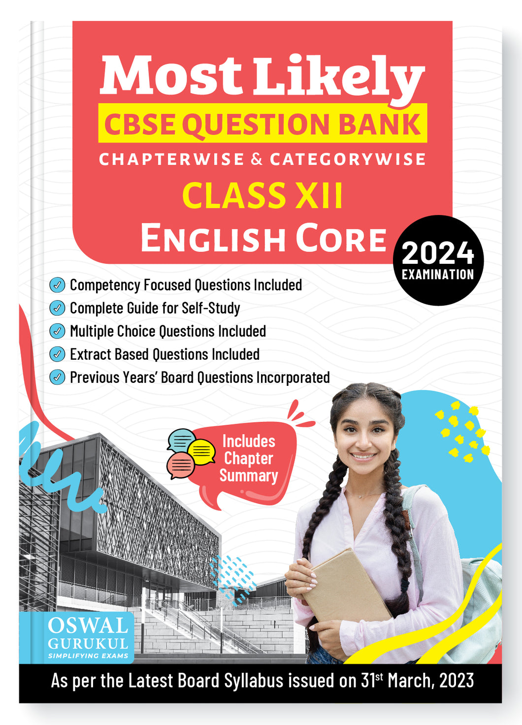 Oswal - Gurukul English Core Most Likely Question Bank : CBSE Class 12 for 2024 Exam