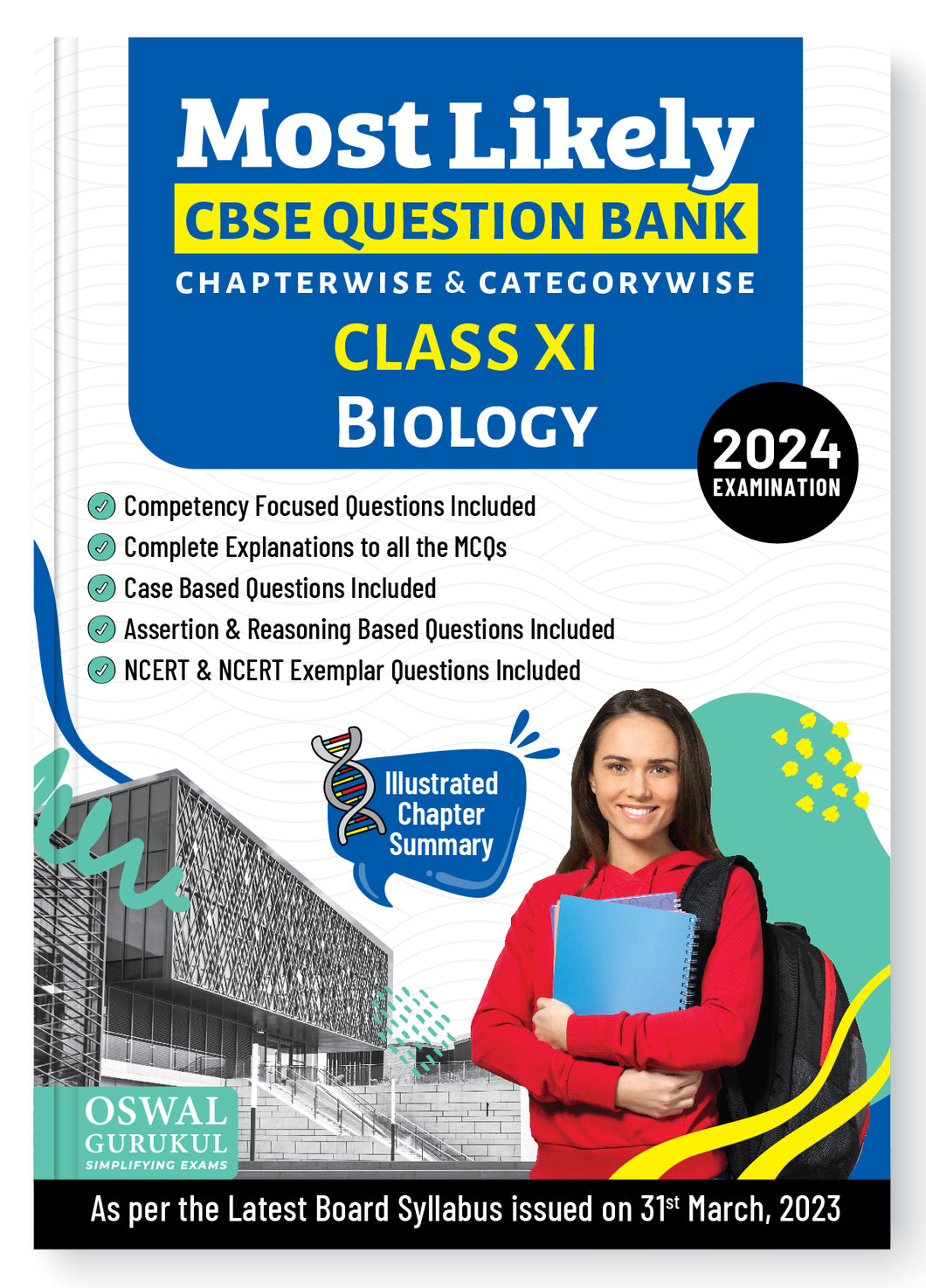 Oswal - Gurukul Biology Most Likely CBSE Question Bank : Class 11 Exam 2024
