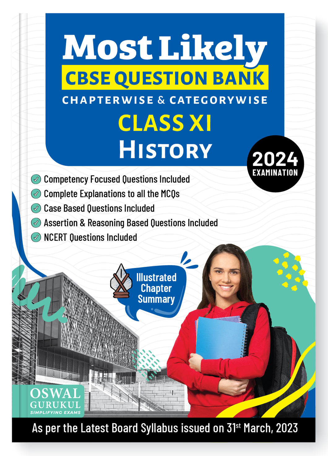 Oswal - Gurukul History Most Likely CBSE Question Bank : Class 11 Exam 2024