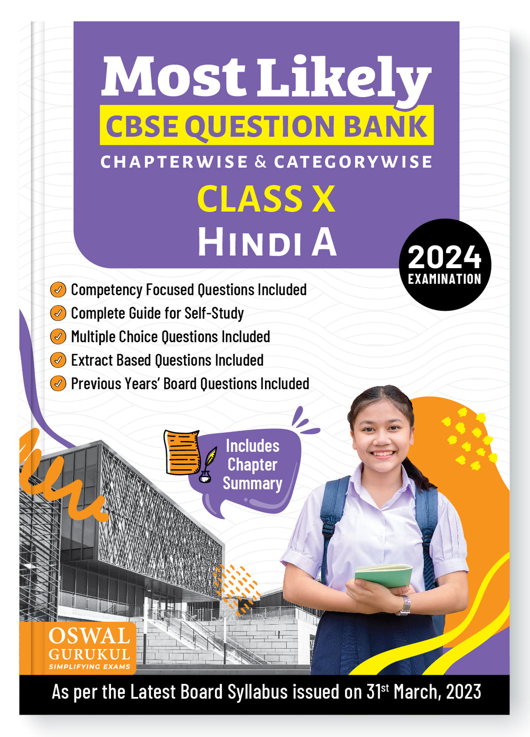 Oswal - Gurukul Hindi-A Most Likely Question Bank : CBSE Class 10 for 2024 Exam