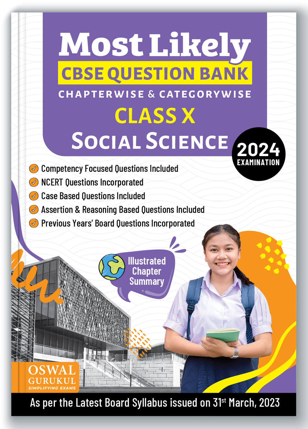 Oswal - Gurukul Social Science Most Likely Question Bank : CBSE Class 10 for 2024 Exam