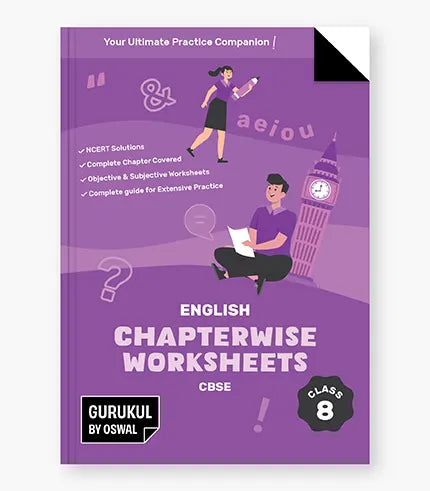 Gurukul English Chapterwise Worksheets : CBSE Class 8 For Exam 2026