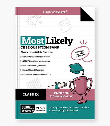 Gurukul By Oswal English Communicative Most Likely Question Bank : CBSE Class 9 for 2026 Exam