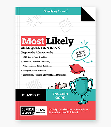 Gurukul By Oswal English Core Most Likely Question Bank : CBSE Class 12 for 2026 Exam