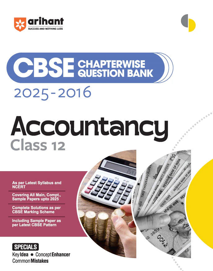 Arihant CBSE Chapterwise Solved Papers 2025-2016 Accountancy Class 12th