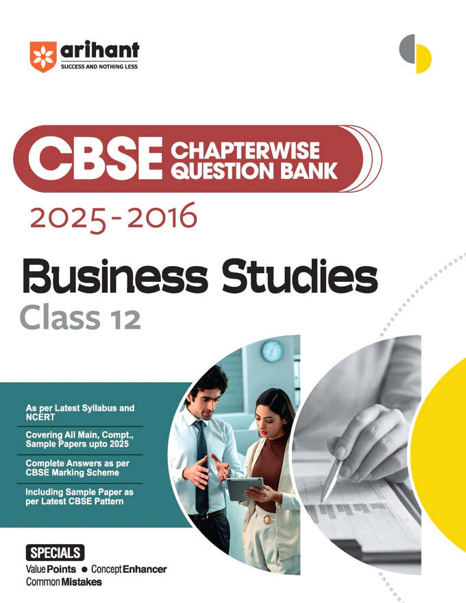 Arihant CBSE Chapterwise Solved Papers 2025-2016 Business Studies Class 12th