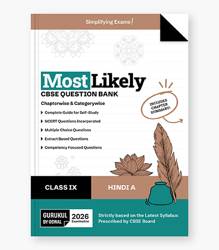 Gurukul by Oswal Hindi A Most Likely Question Bank : CBSE Class 9 for Exam 2026