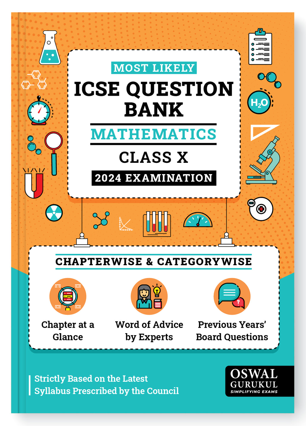 Oswal - Gurukul Mathematics Most Likely Question Bank : ICSE Class 10 For 2024 Exam