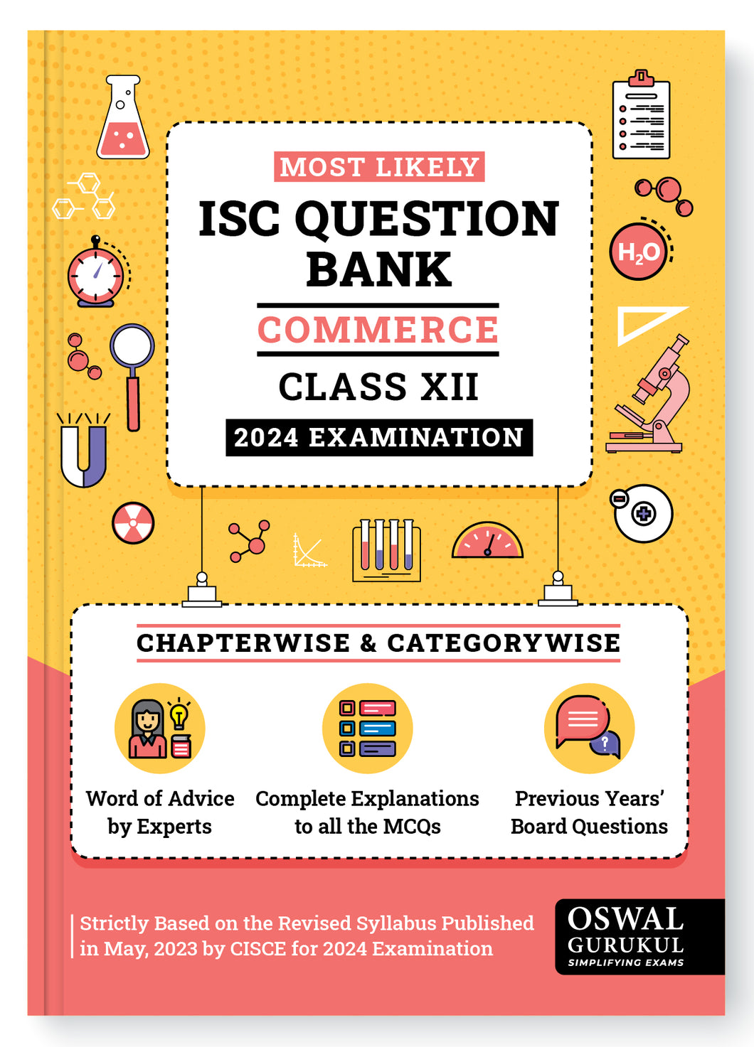 Oswal - Gurukul Commerce Most Likely Question Bank : ISC Class 12 for 2024 Exam