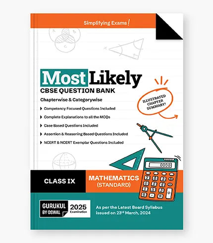 Gurukul By Oswal Mathematics Most Likely Question Bank : CBSE Class 9 for 2025 Exam