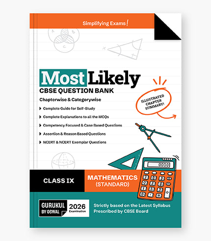 Gurukul By Oswal Mathematics Most Likely Question Bank : CBSE Class 9 for 2026 Exam