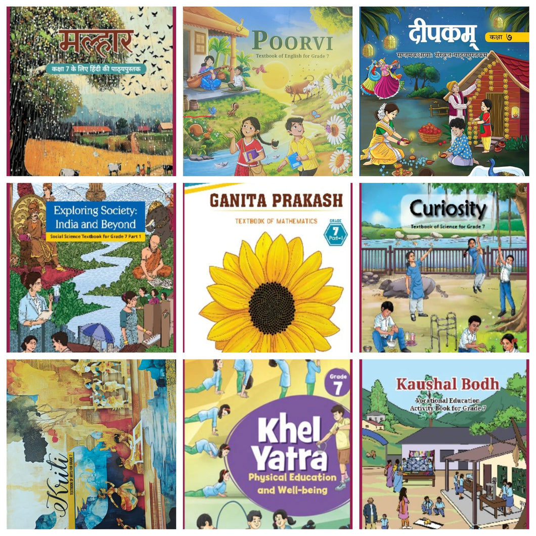 NCERT Class -7 complete set of 9 books 100% original (English Medium)- latest edition as per NCERT/CBSE