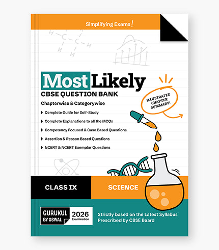 Gurukul By Oswal Science Most Likely Question Bank : CBSE Class 9 for 2026 Exam