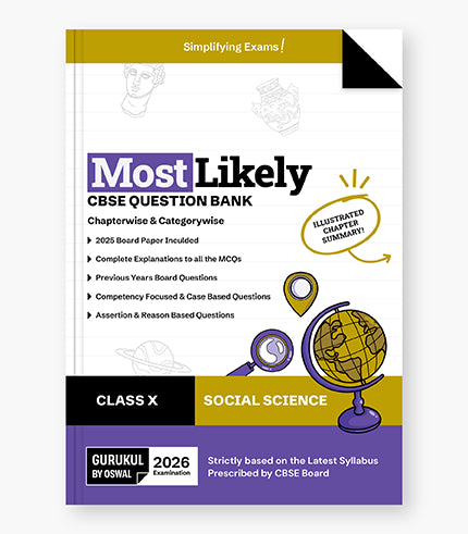Gurukul By Oswal Social Science Most Likely Question Bank : CBSE Class 10 for 2026 Exam