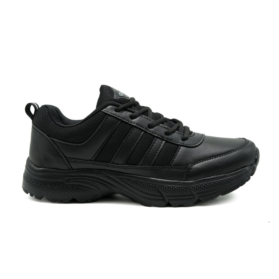 Asian Black Laces School Shoes