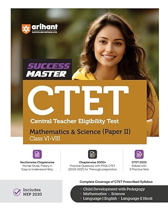 CTET Success Master Mathematics & Science Paper 2 Class 6 to 8th-2023-2024
