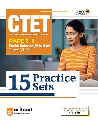 15 Practice Sets CTET Social Science and Studies Paper 2 for Class 6 to 8th-2023-2024