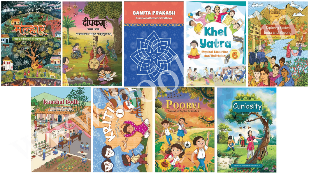 NCERT Class -6 complete set of 9 books 100% original (English Medium)- latest edition as per NCERT/CBSE