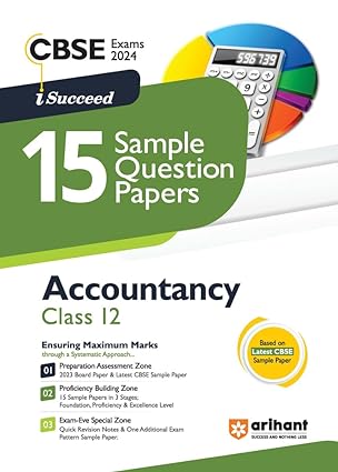 Arihant CBSE Sample Question Papers Class 12 Accountancy Book for 2024 Board Exam