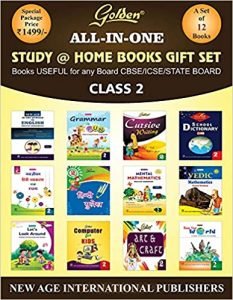 Golden All In One 12 books Set for Class-2 (CBSE/ICSE)