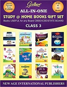 Golden All In One 12 books Set For Class-3 (CBSE/ICSE)