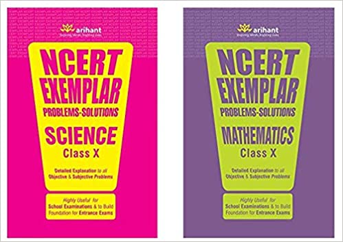 NCERT Exemplar Problems-Solutions for Science / Mathematics class 10 (Set of 2 books)
