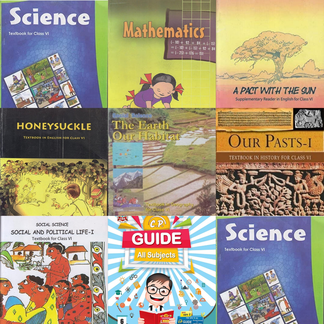 NCERT Class 6 Combo set with Solution/Guide for all subjects Based On Latest NCERT Curriculum