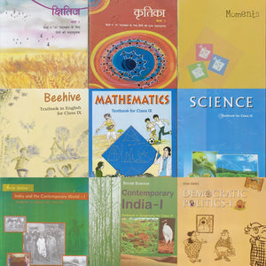 NCERT Class -9 combo set 100% original (English Medium) with Hindi Kritika & Kshitij - latest edition as per NCERT/CBSE