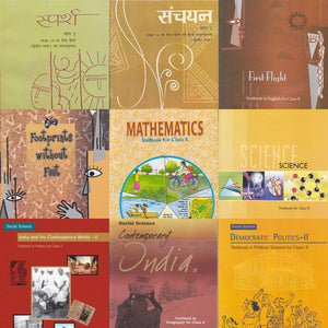 NCERT Class -10 combo set 100% original (English Medium)with Hindi Sparsh & Sanchayan - latest edition as per NCERT/CBSE