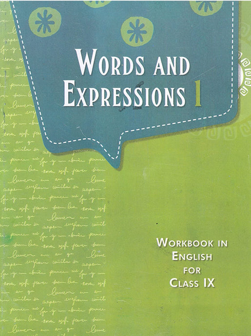 NCERT Words and Expressions Workbook in English for Class 9 - latest edition as per NCERT/CBSE - Booksfy