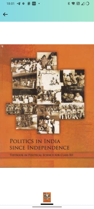 NCERT Politics in India since Independence for Class 12 - latest edition as per NCERT/CBSE - Booksfy